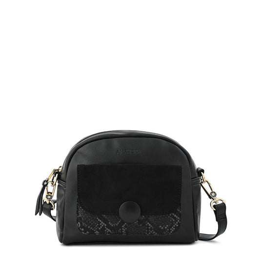 Dominique small black crossbody bag