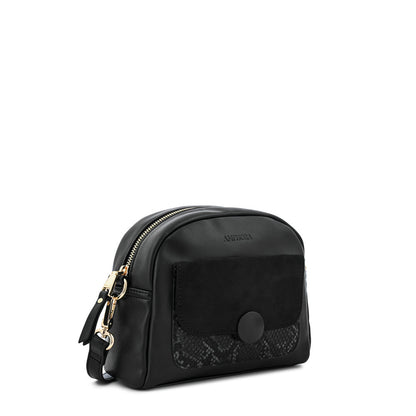 Dominique small black crossbody bag