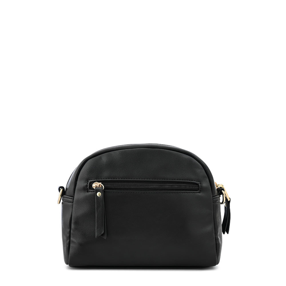 Dominique small black crossbody bag