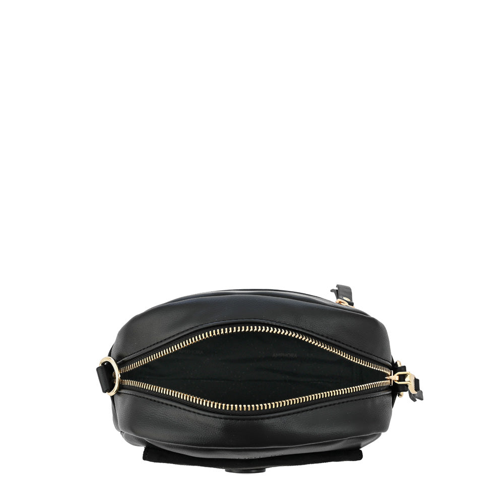 Dominique small black crossbody bag