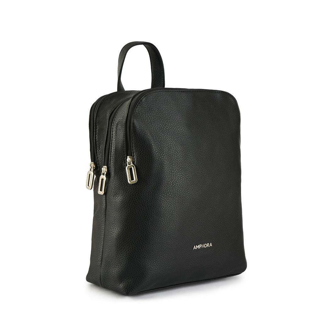 Medium Textured Black Noray Backpack