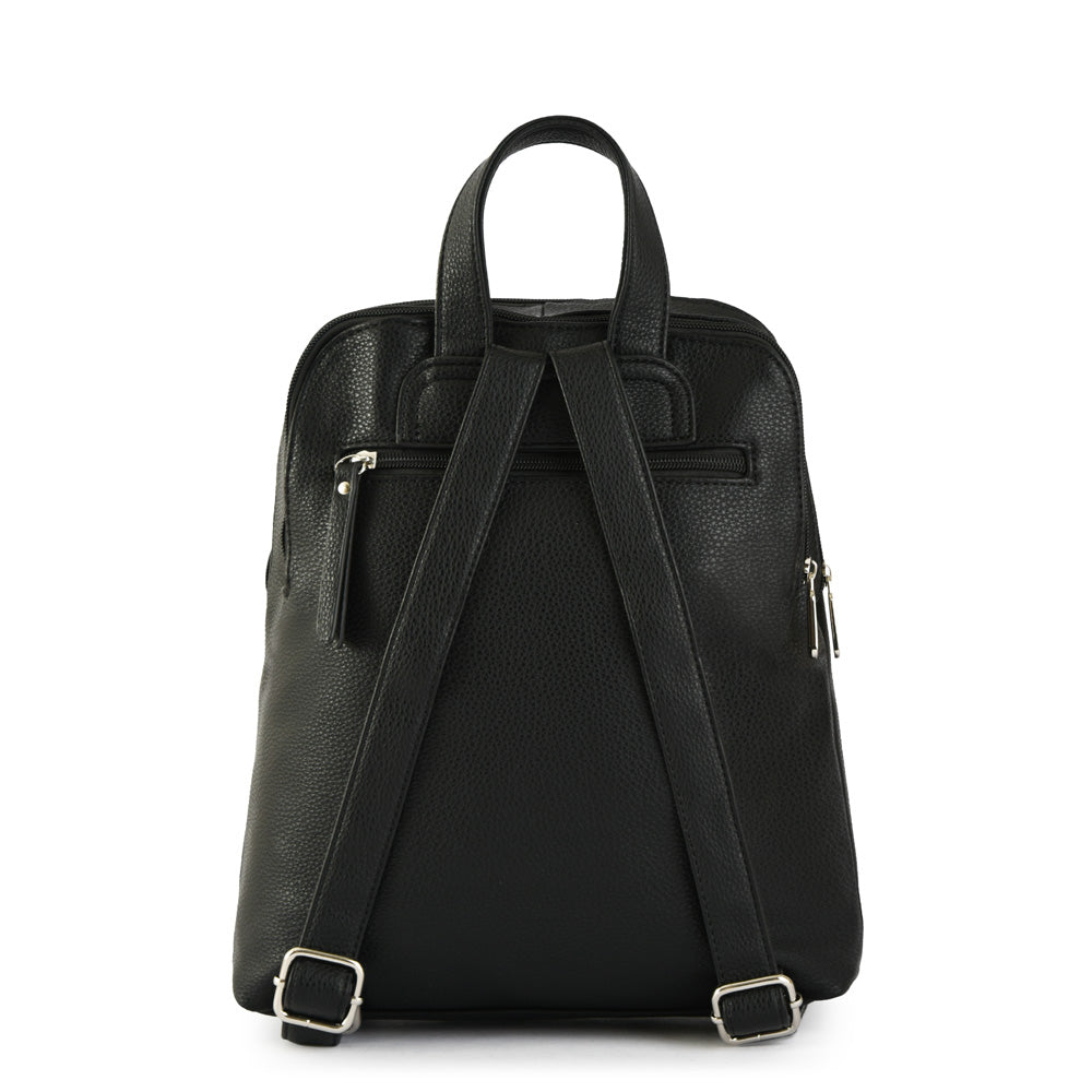 Medium Textured Black Noray Backpack