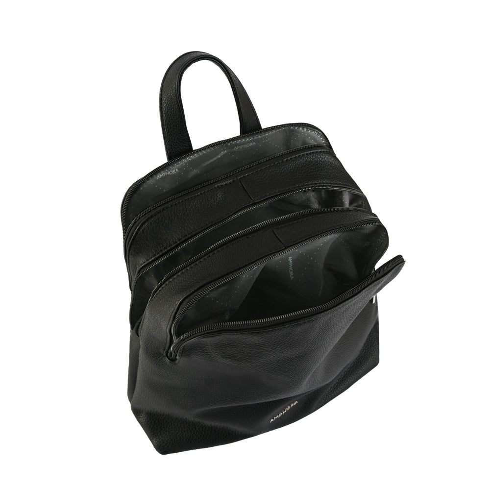 Medium Textured Black Noray Backpack