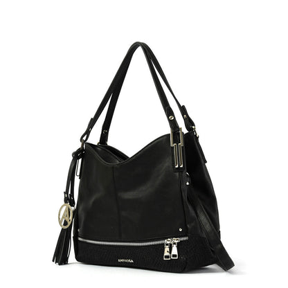 Wallet Two Handles Three divisions oleander black