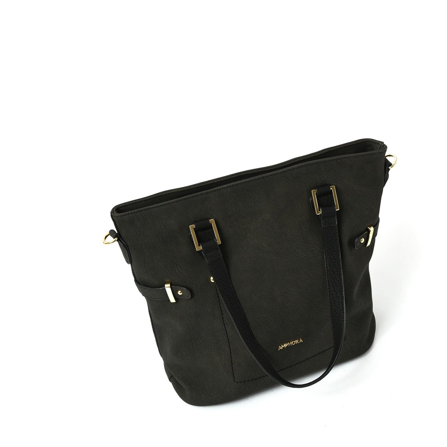 Wallet Two Handles Three divisions large fifika black