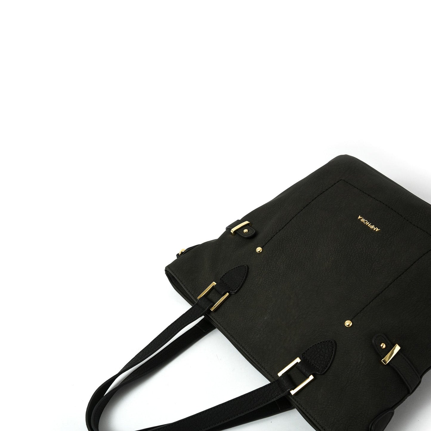 Wallet Two Handles Three divisions large fifika black