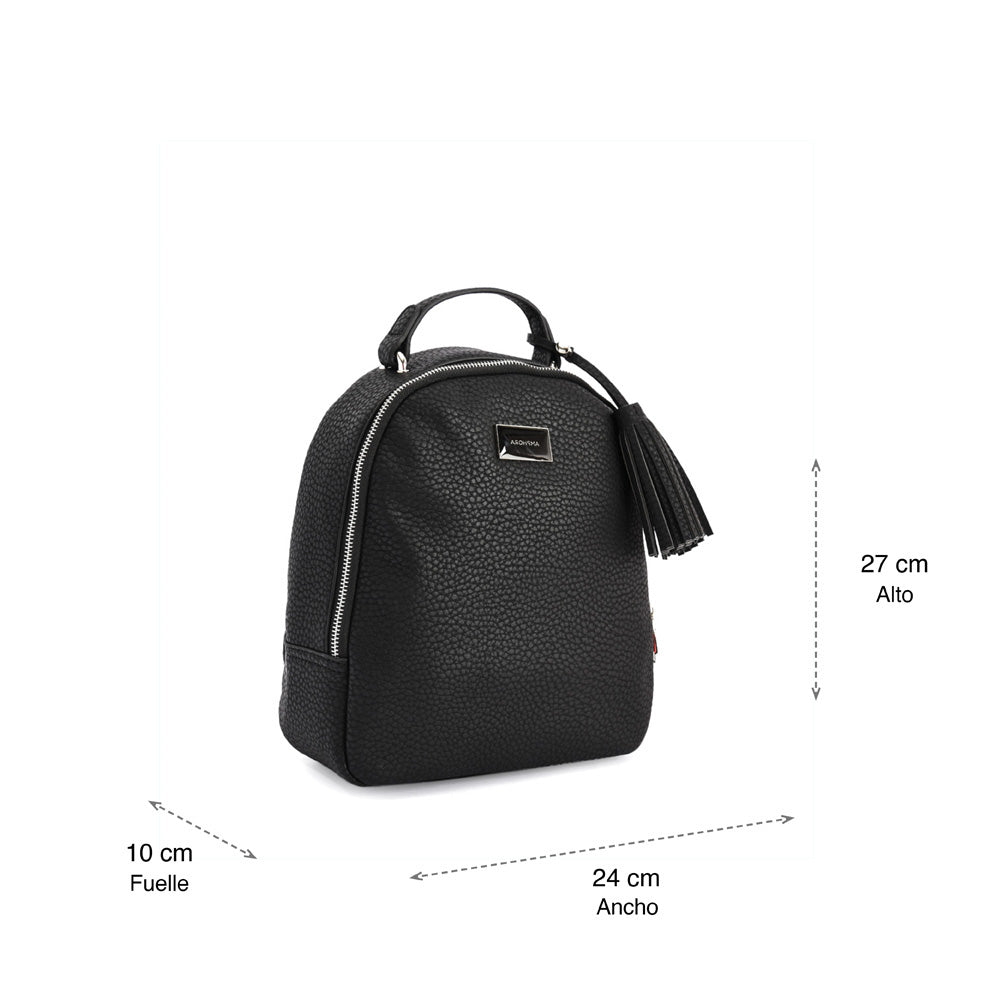 Alianna Small Black Backpack