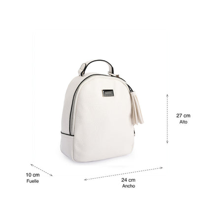 Alianna Small White Backpack