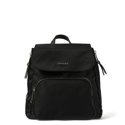 Small black trey backpack with lid