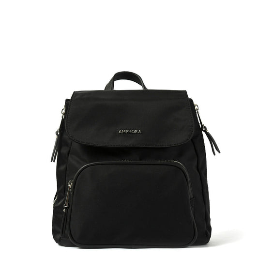 Small black trey backpack with lid