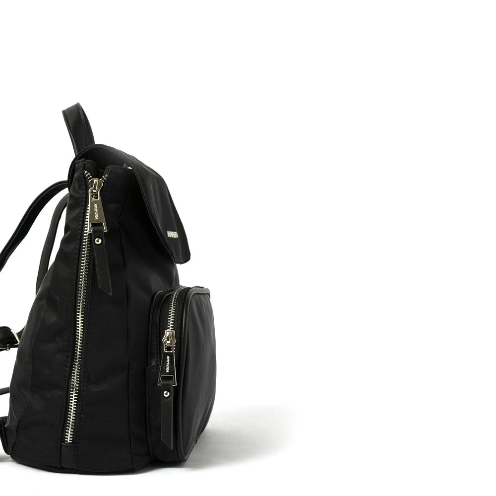 Small black trey backpack with lid