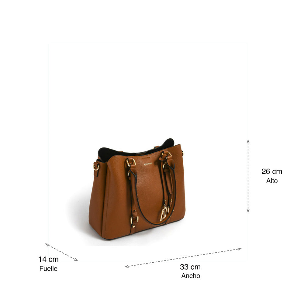 Wallet Two Handles Three divisions medium brown allis