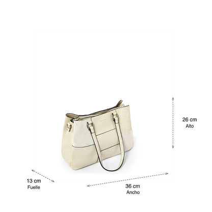 Wallet Two Handles Three divisions large white daranite