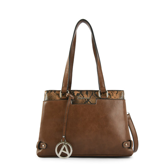Malgaria medium brown two-handle wallet