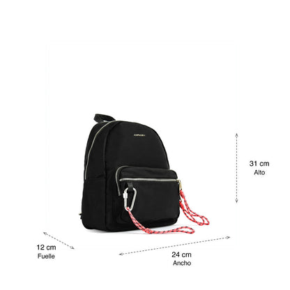 Abrilita Black Medium Backpack