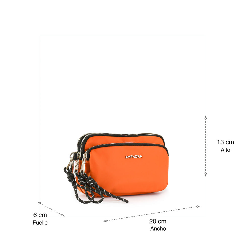 Small orange Aprilite crossbody bag