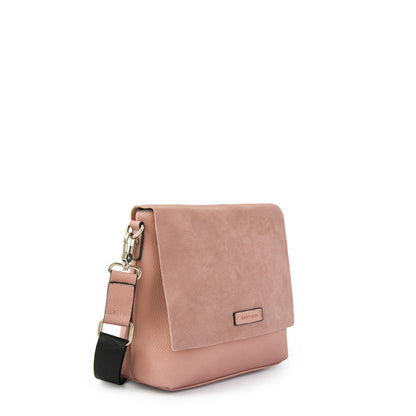 Medium old pink ankara crossbody bag