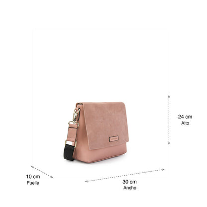 Medium old pink ankara crossbody bag