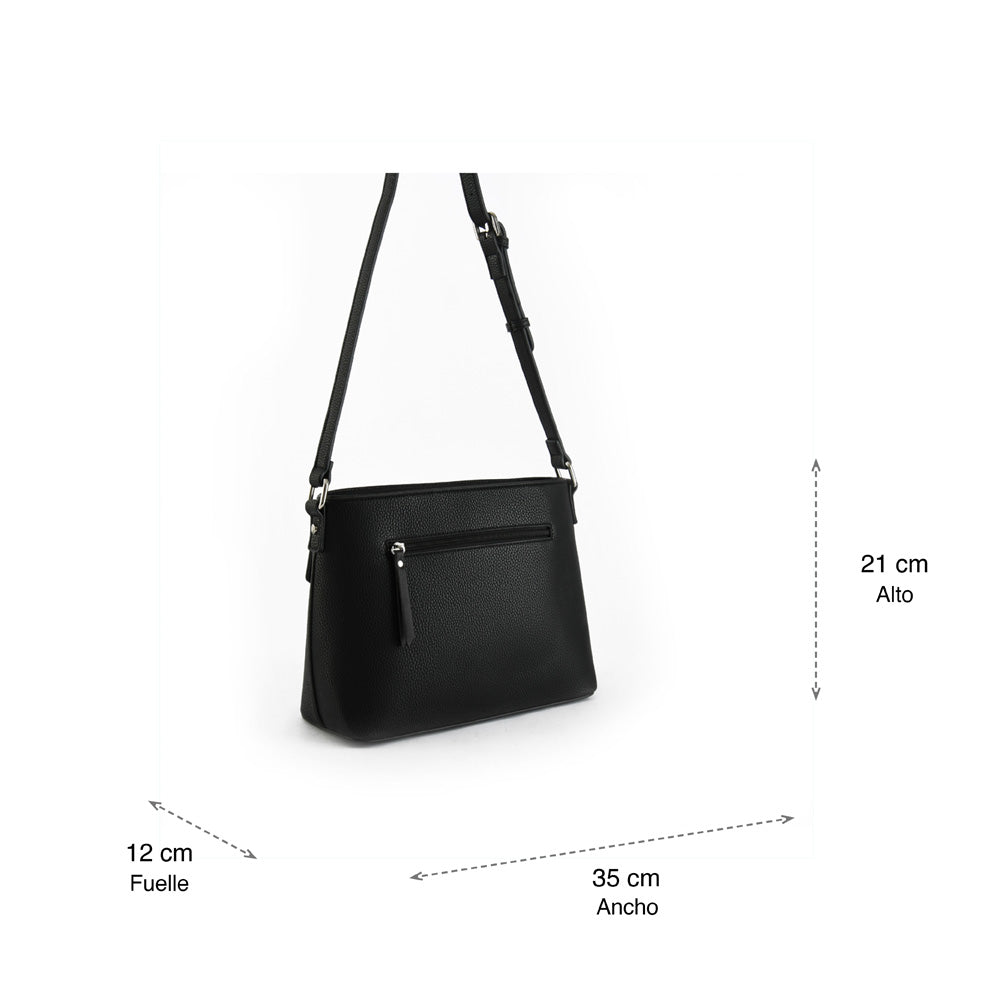 Antalya medium black crossbody wallet