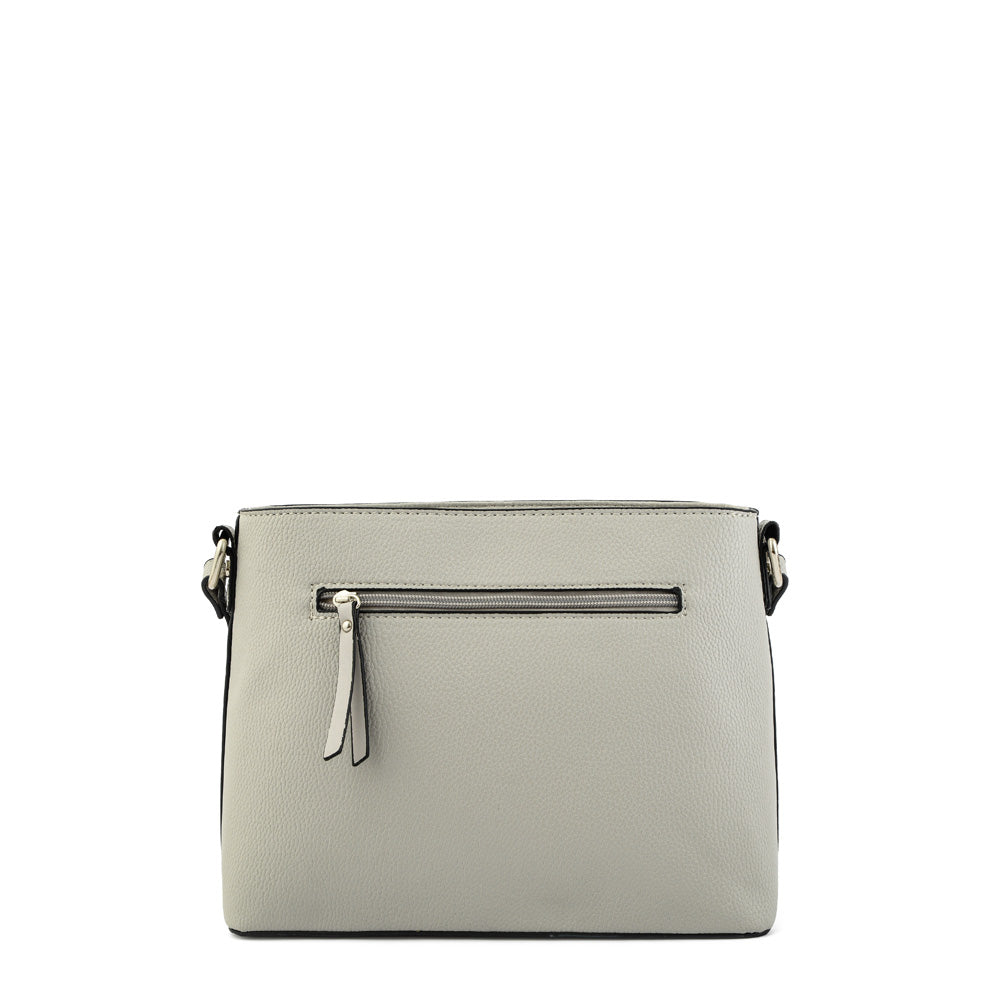 Antalya Gray Medium Crossbody Wallet