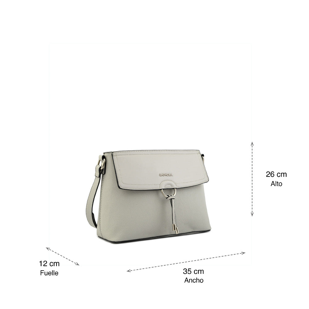 Antalya Gray Medium Crossbody Wallet