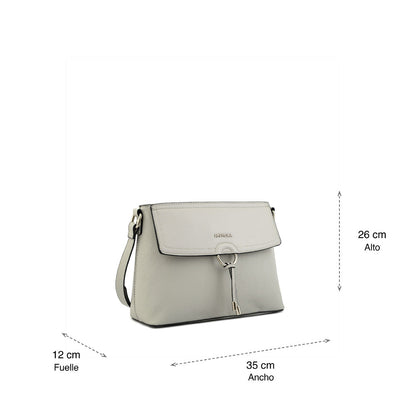 Antalya Gray Medium Crossbody Wallet