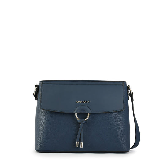 Antalya blue medium crossbody wallet