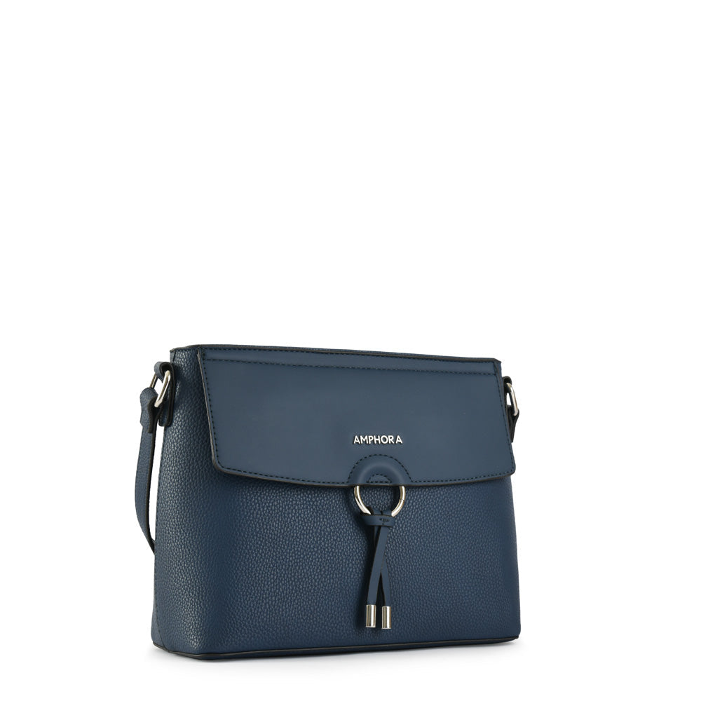 Antalya blue medium crossbody wallet