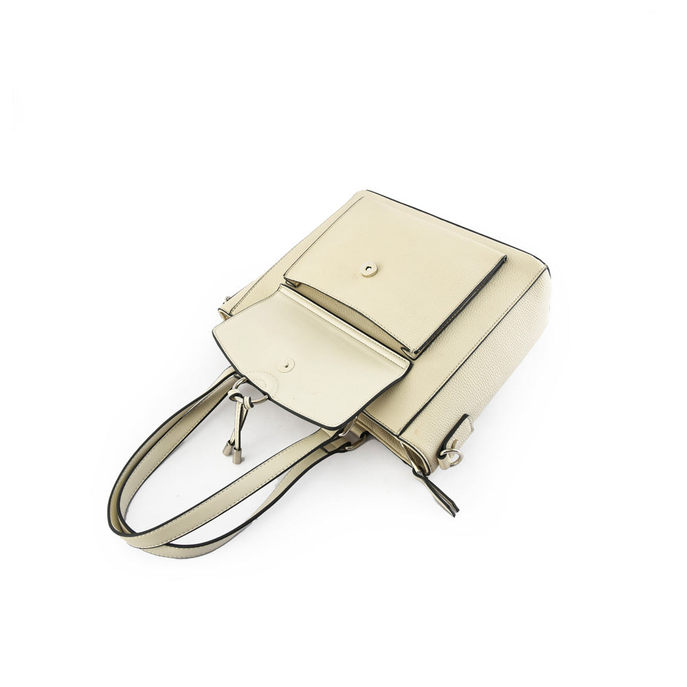 Medium Antalya ecru white two-handle wallet
