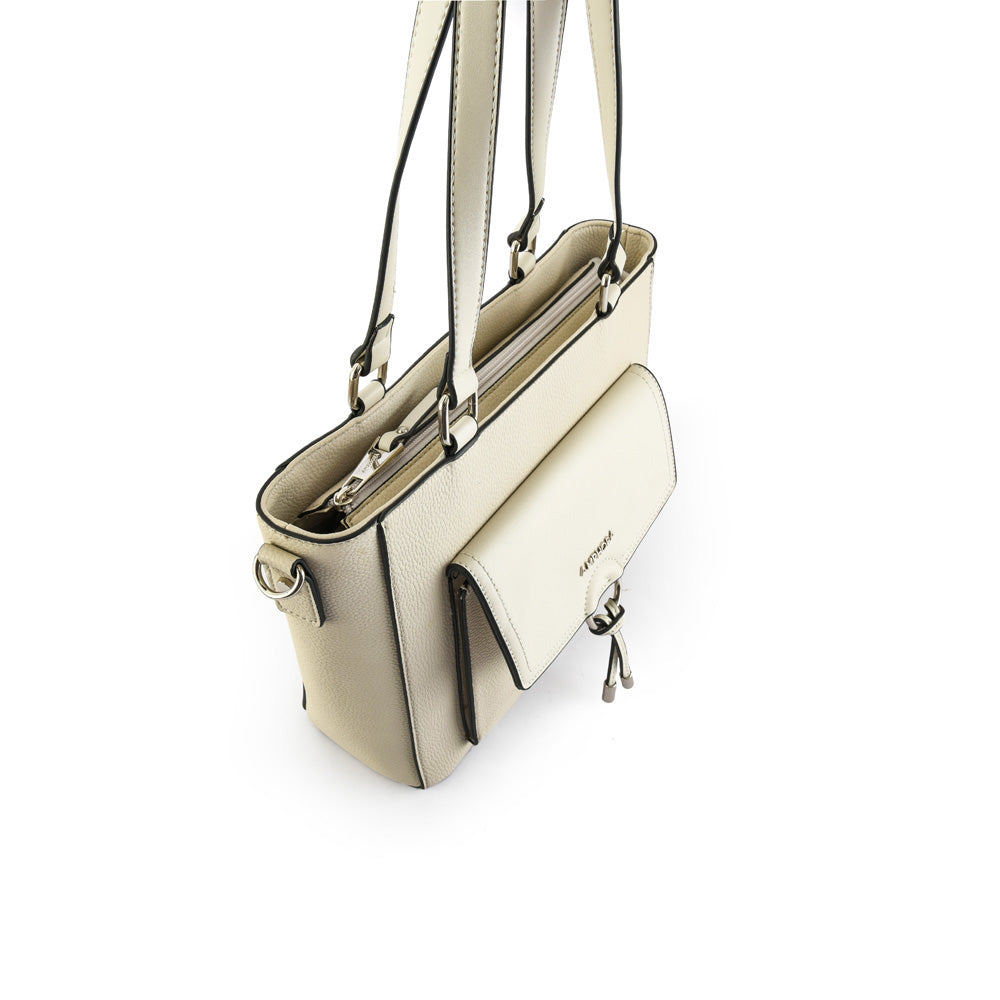 Medium Antalya ecru white two-handle wallet
