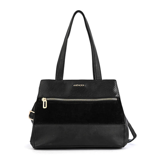 Wallet Two Handles Three divisions special black bursa