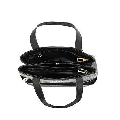 Wallet Two Handles Three divisions special black bursa