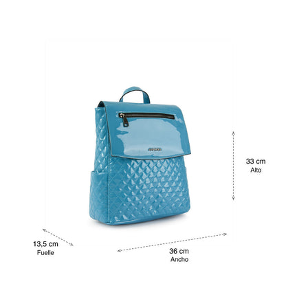 Arbre backpack with large turquoise lid