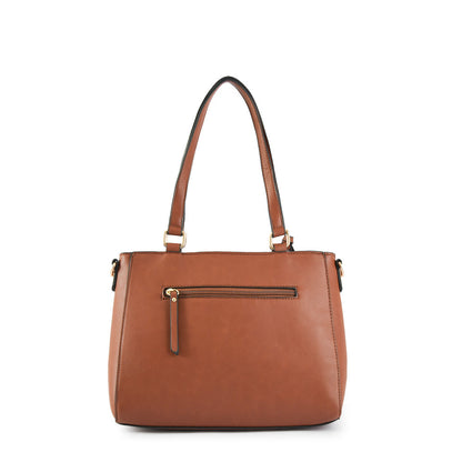 Medium brown family two-handle wallet