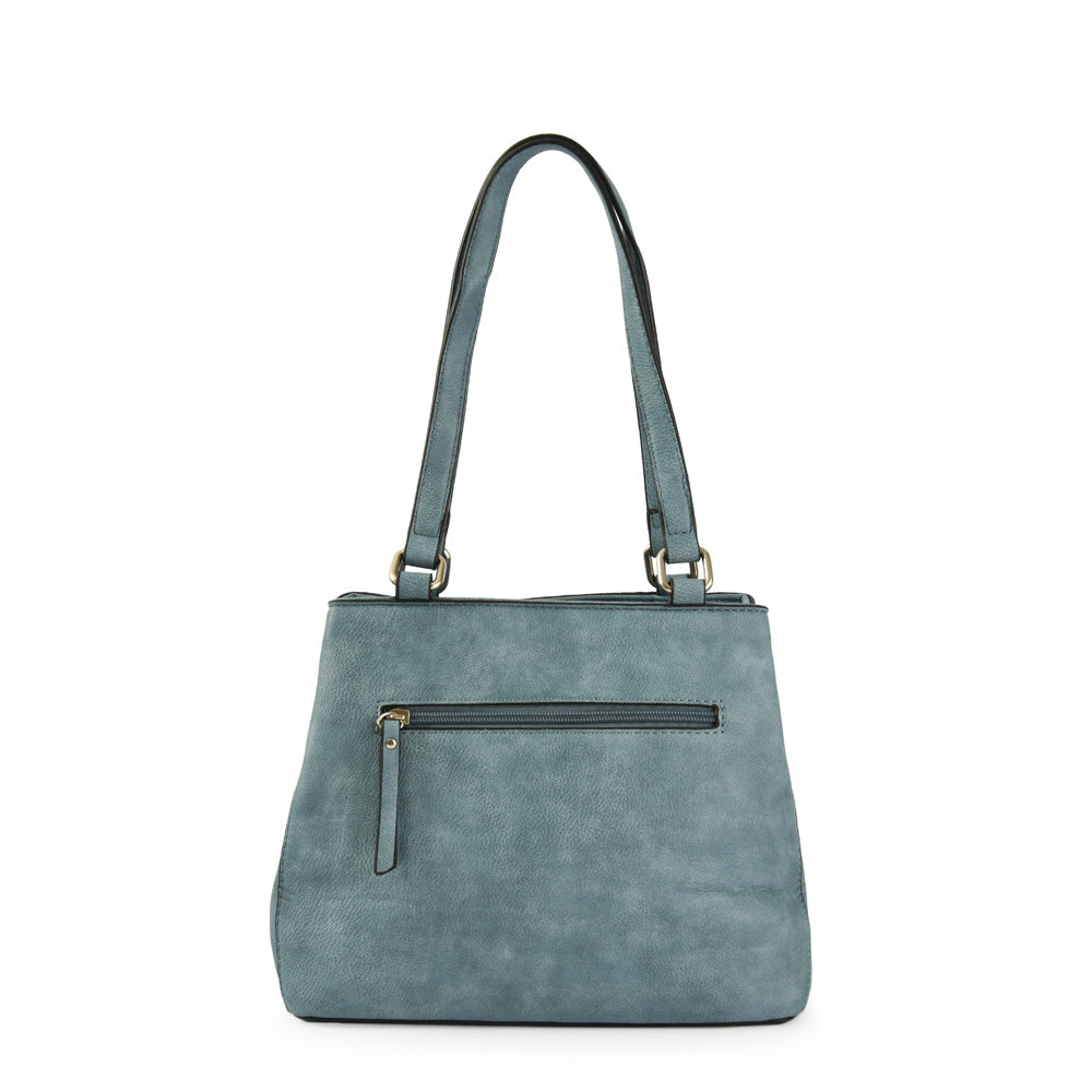 Wallet Two Handles Three divisions Medium Gardenia Denim