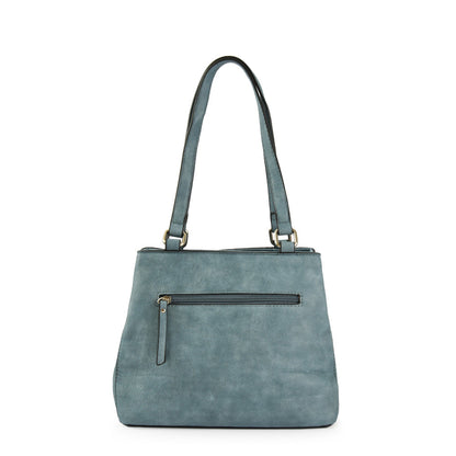 Wallet Two Handles Three divisions Medium Gardenia Denim