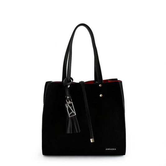Medium allure black two-handle wallet