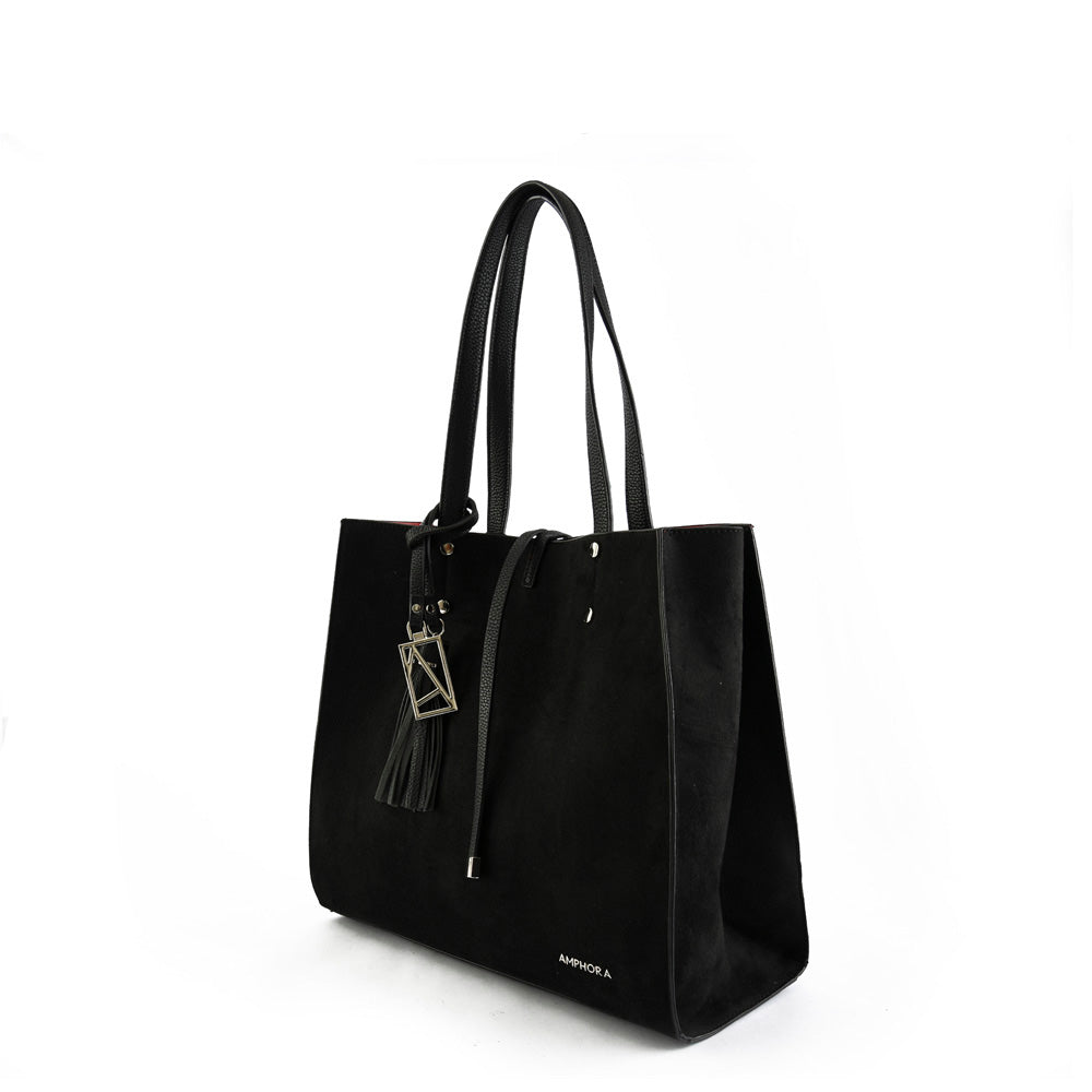 Medium allure black two-handle wallet