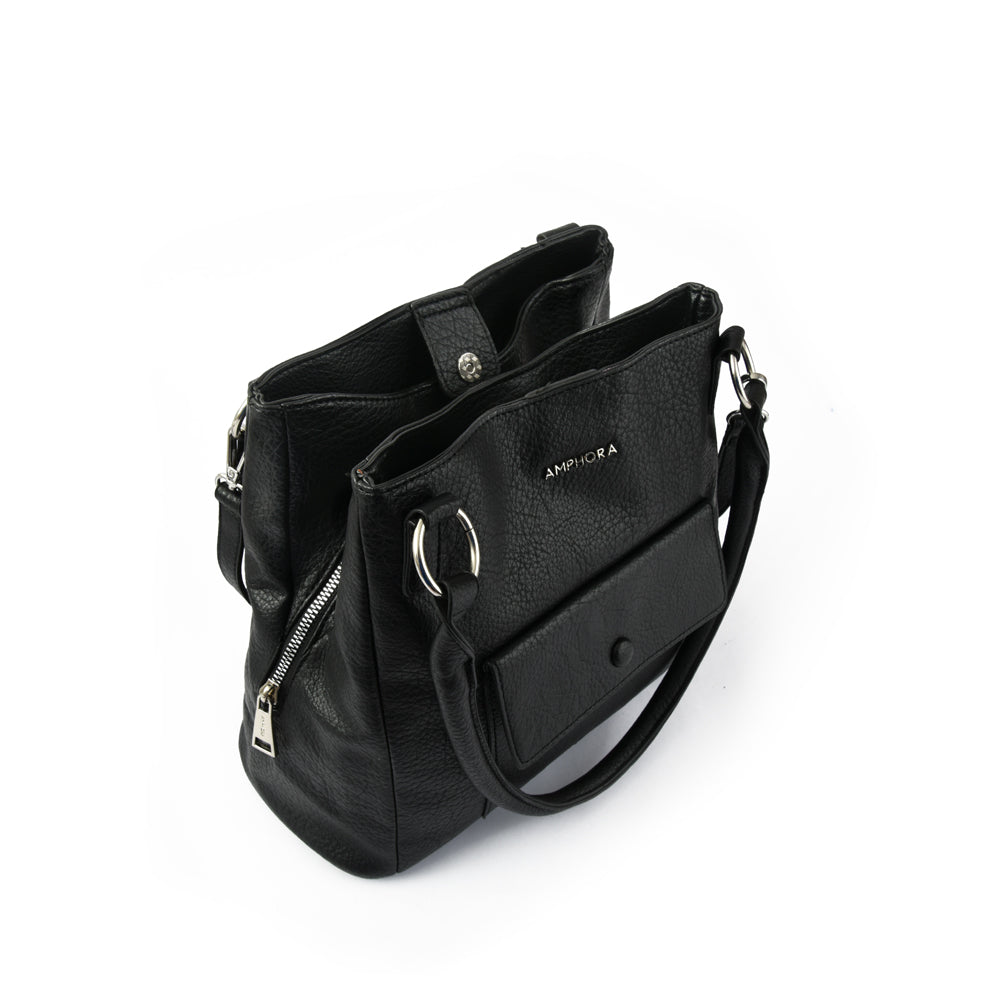 Wallet Two Handles Three divisions large rufa black