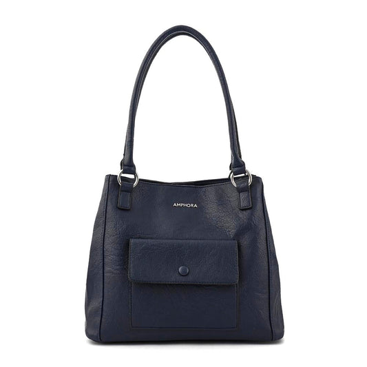 Wallet Two Handles Three divisions large rufa dark blue
