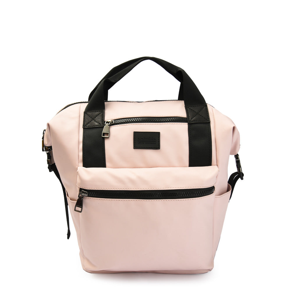 Large light pink army backpack