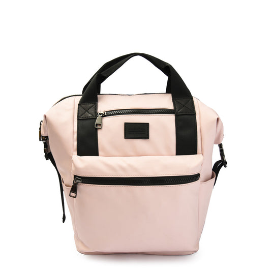 Large light pink army backpack