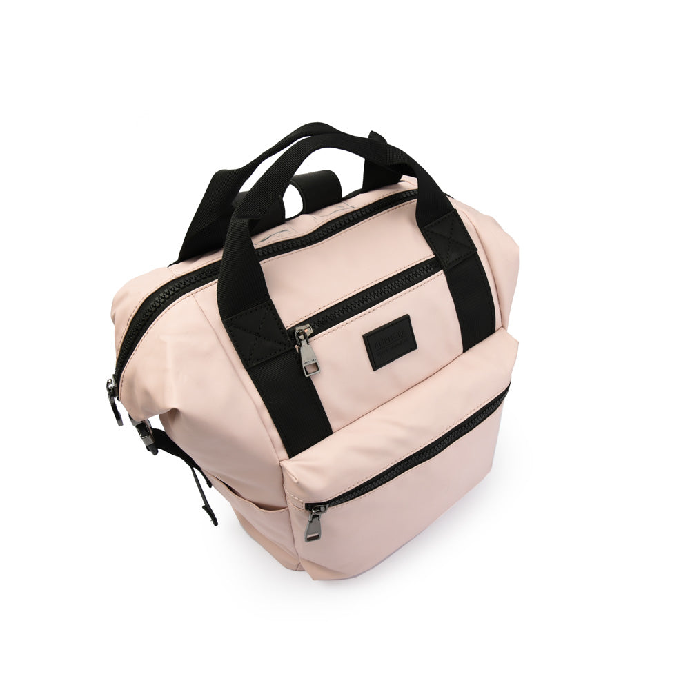 Large light pink army backpack