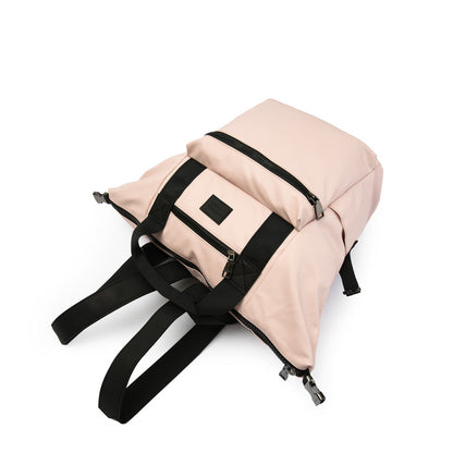 Large light pink army backpack