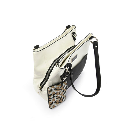 amphora nimri cartera dos asas tres divisiones blanco