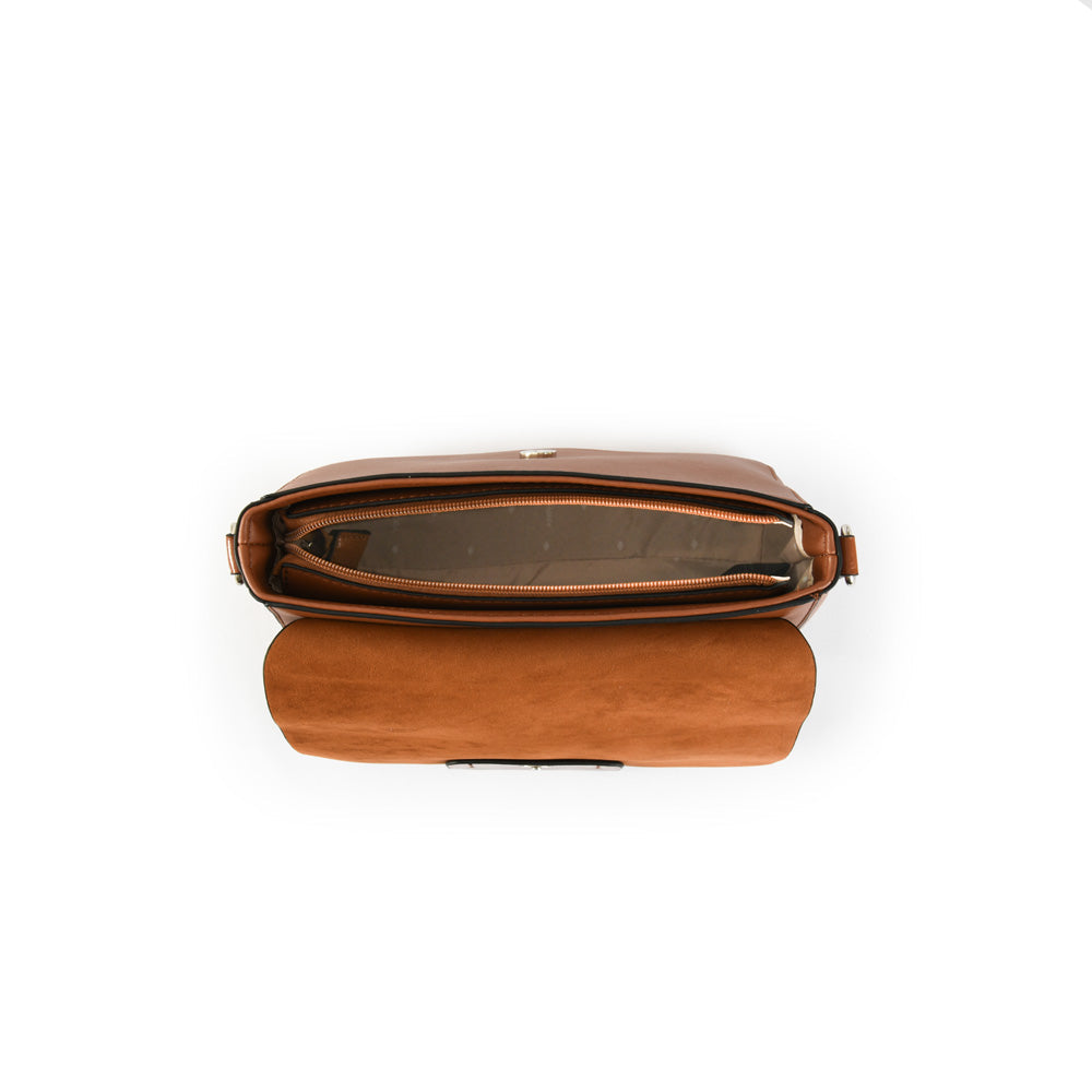Nebet medium brown crossbody bag
