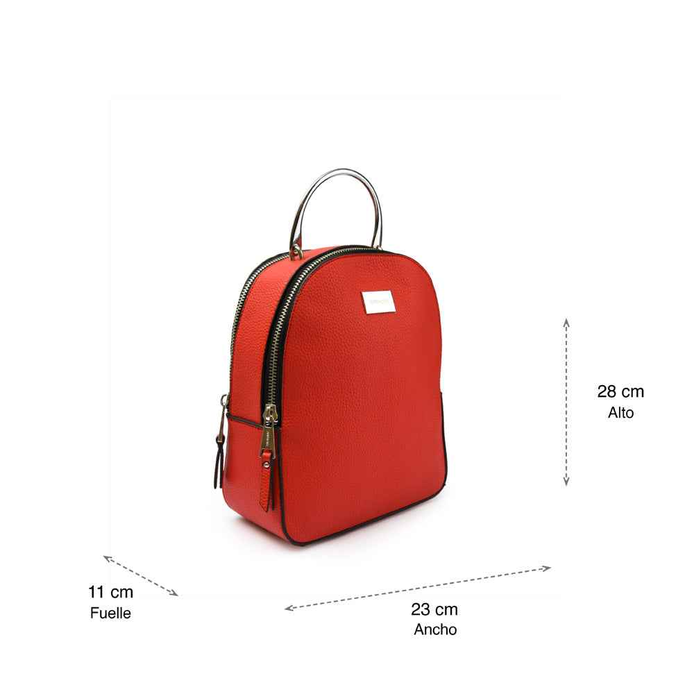 Small red chaise backpack