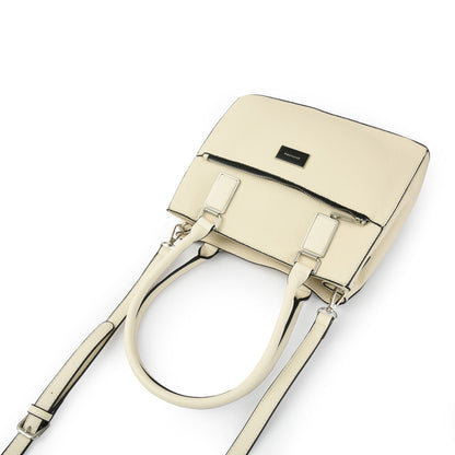 amphora kirya cartera dos asas tres divisiones blanco crudo