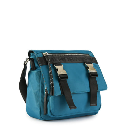 Medium blue Mayna crossbody wallet
