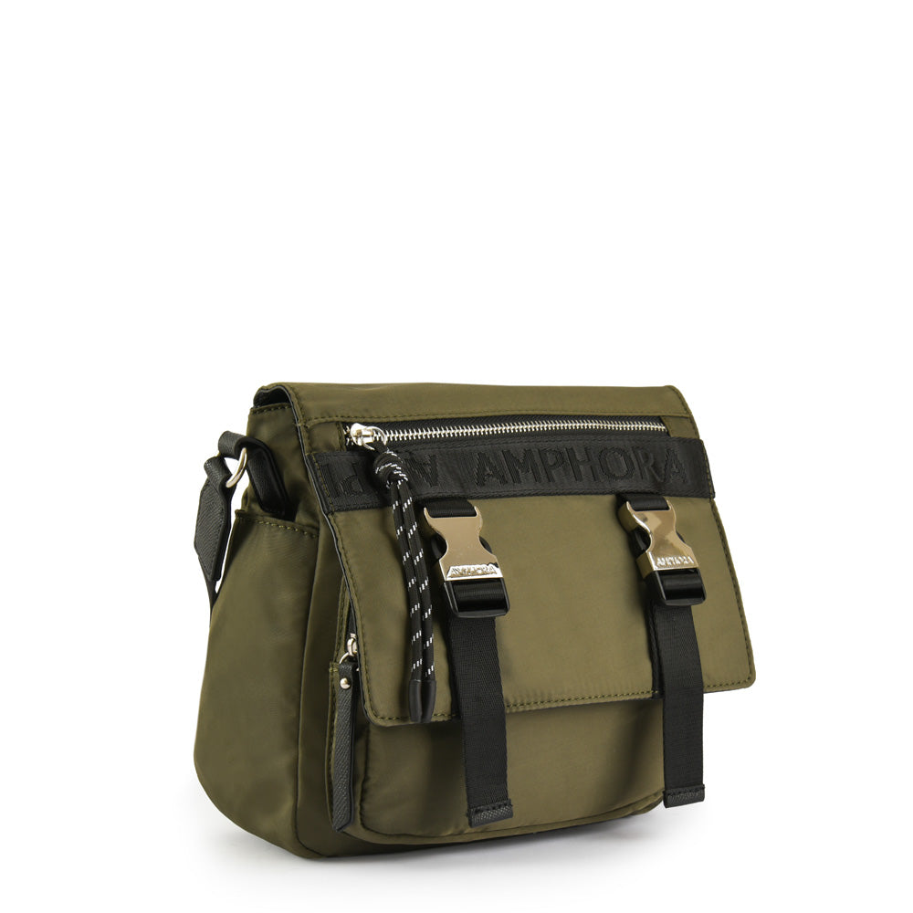 Olive Green Mayna Medium Shoulder Bag